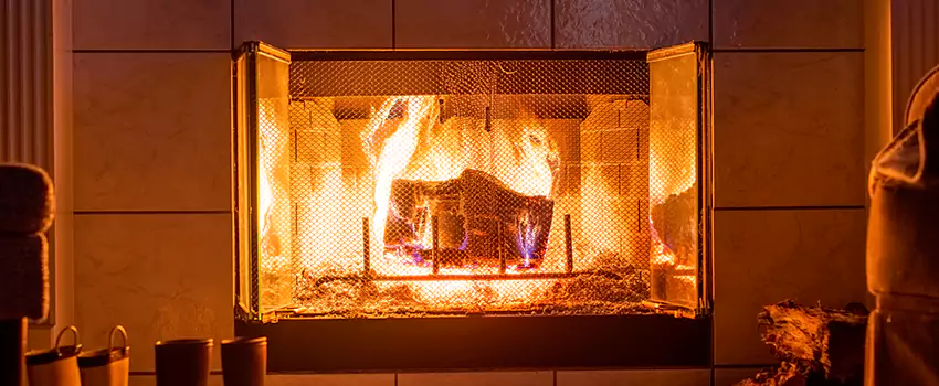 Mendota Hearth Landscape Fireplace Installation in Clemmons, North Carolina
